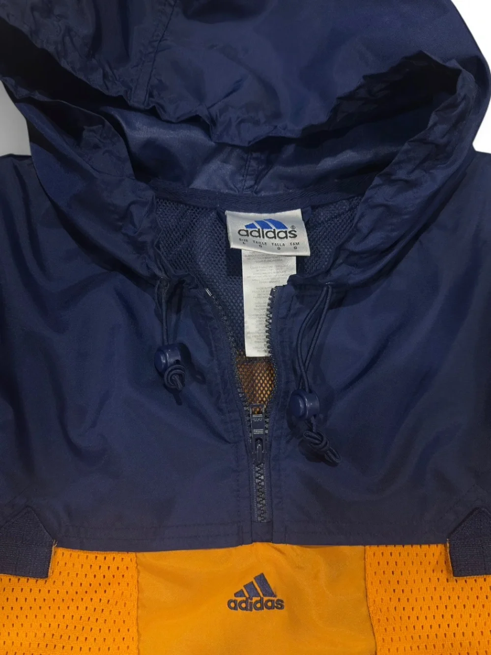 Vintage Y2K adidas Quarter-Zip Anorak Windbreaker Pullover Size Men’s Large